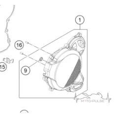 Крышка генератора KTM EXC 250 300 2024 A44030502044C1
