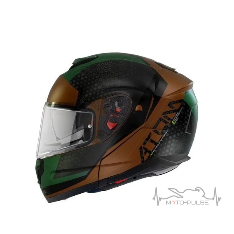 Мотошлем MT Atom Adventure B6 Black/Green XL