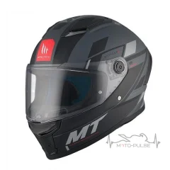 Мотошлем MT Stinger 2 Zivze C2 Black/Grey (S)