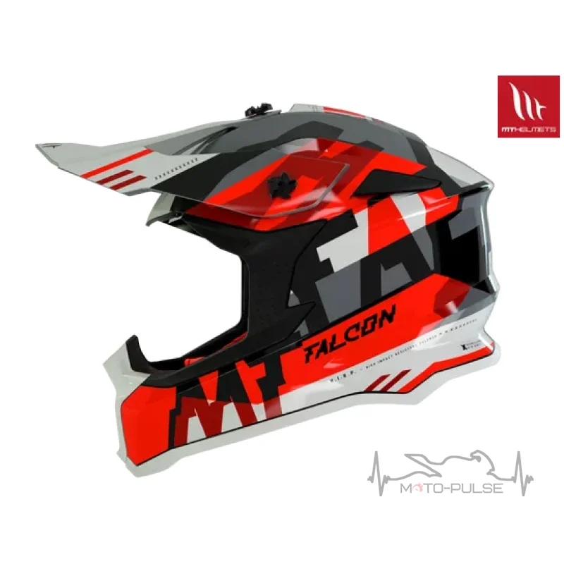 Мотошлем MT Falcon MX802 Arya A5 Red/Black/White M