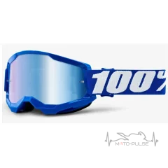 Очки 100% STRATA 2 Goggle Blue - Mirror Blue Lens