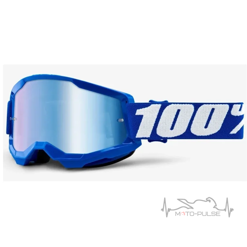 Очки 100% STRATA 2 Goggle Blue - Mirror Blue Lens