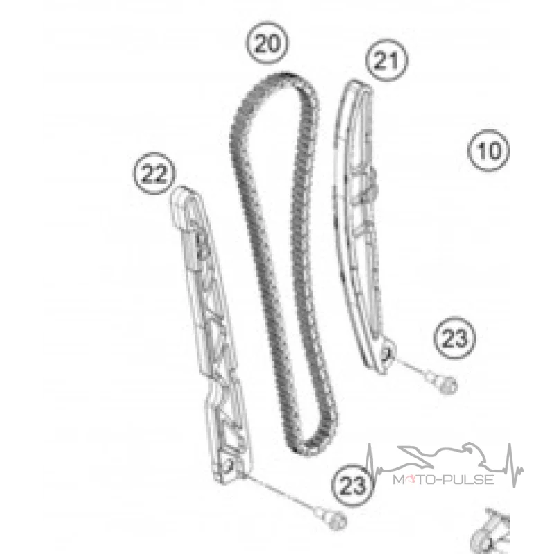 Цепь ГРМ KTM EXC 500 (17-19) 79636013000