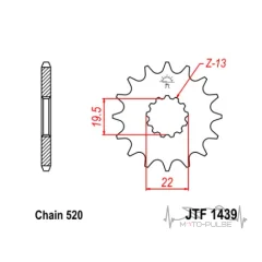 Звезда передняя 520*13 JT JTF1439.13
