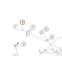Винт лапки кпп KTM 90534034300