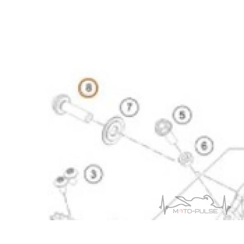 Винт лапки кпп KTM 90534034300