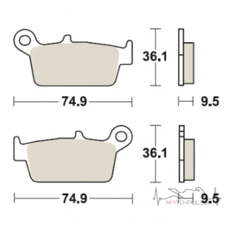 Тормозные колодки TRW MCB575EC