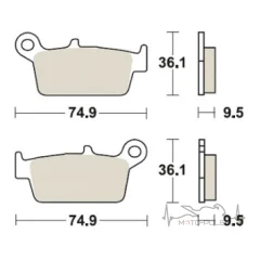 Тормозные колодки TRW MCB575EC
