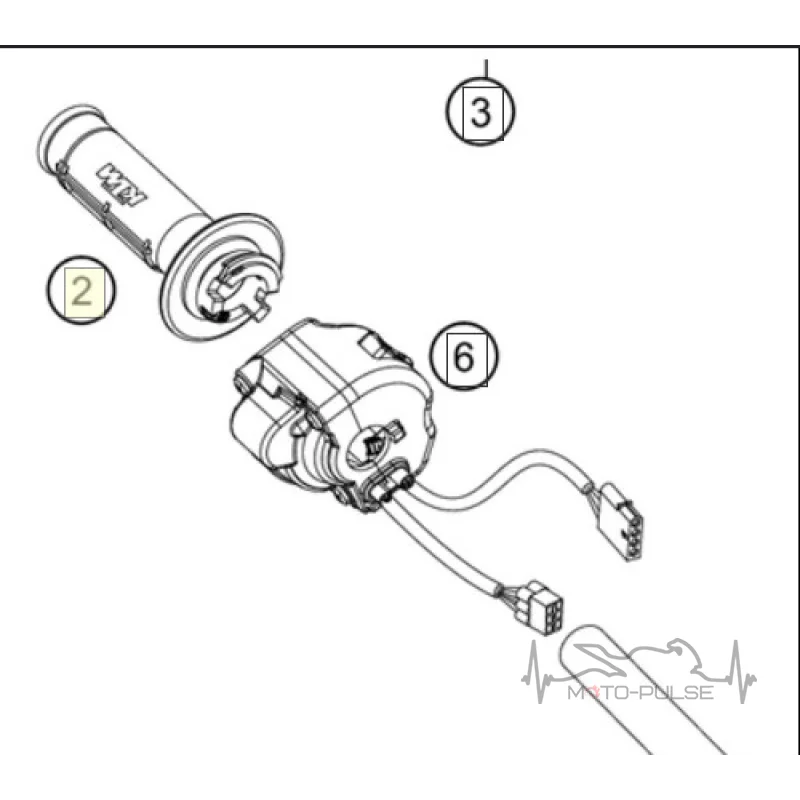 Ручка газа E-gas KTM 690 SMC 76502110000