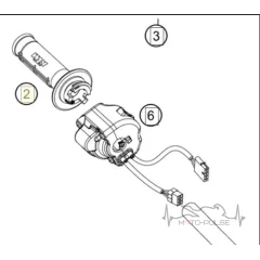 Ручка газа E-gas KTM 690 SMC 76502110000