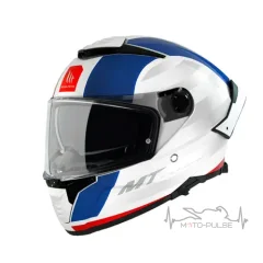 Мотошлем MT Thunder 4 Treads C7 White/Blue/Red L