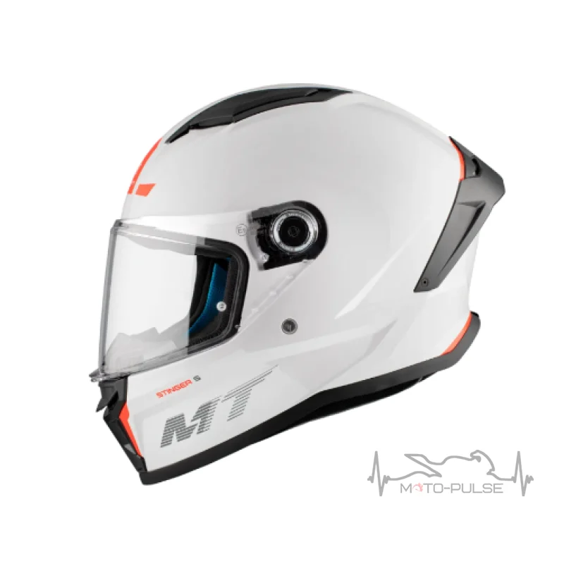 Мотошлем MT Stinger 2 White Gloss M