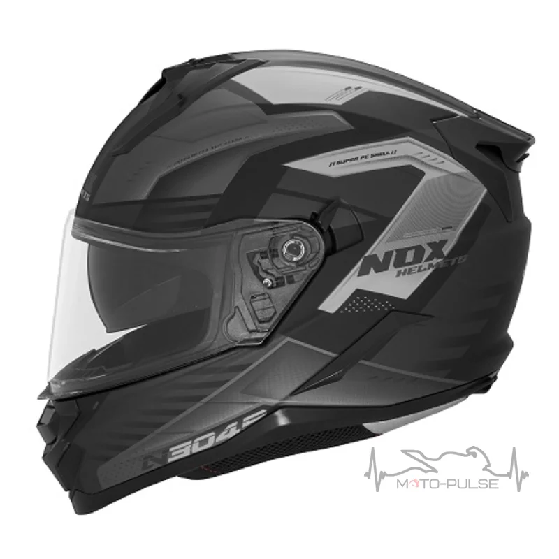 Мотошлем NOX N304S Carver Black/Titanium M