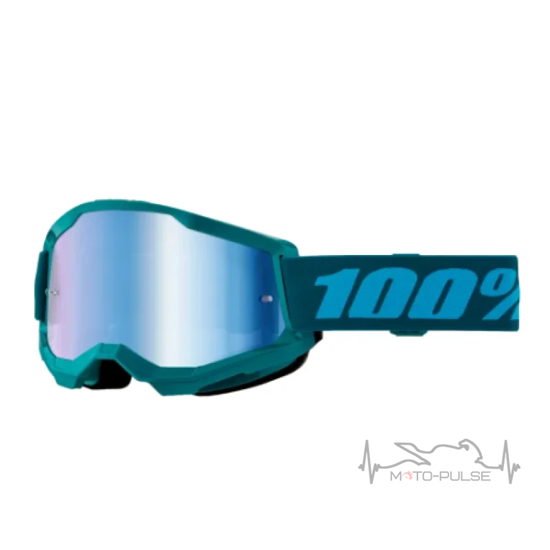 Очки 100% STRATA 2 Goggle Stone - Mirror Blue Lens