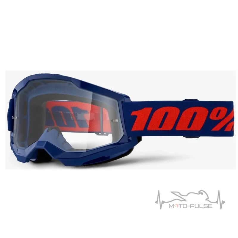 Очки 100% STRATA 2 Goggle Navy - Clear Lens