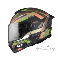 Мотошлем MT Genesis SV Green Matt (2XL)