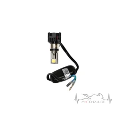 Лампа LED фары универсальная 3 кристалла, 3 переходника, 30W, 3000LM