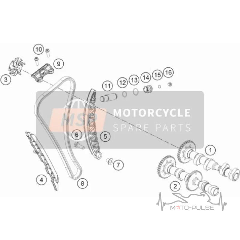 Цепь ГРМ KTM 790 890 63536013100 \ 63636013000