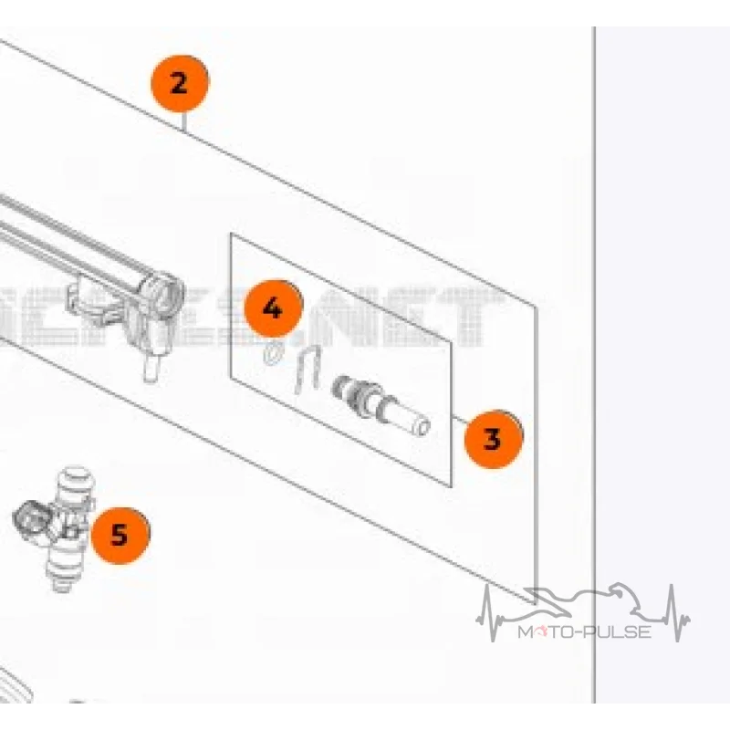 Топливный коннектор KTM 790 890 63541113044