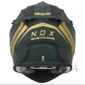 Мотошлем NOX N633 Airshock Matte Green/Gold (XL)