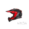Мотошлем NOX N633 Fusion Matte black/red (XL)