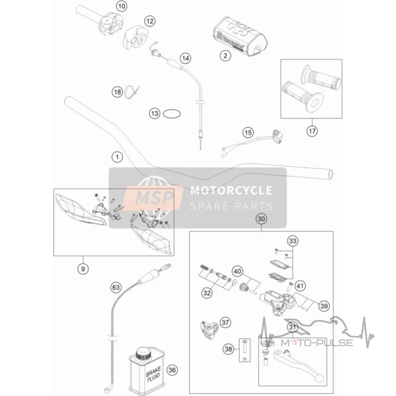 Ремкомплект машинки сцепления 9,0 мм Husqvarna FC/TE 25002032000