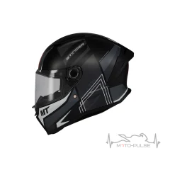 Мотошлем MT Stinger 2 Tron B12 черный/серый (L)