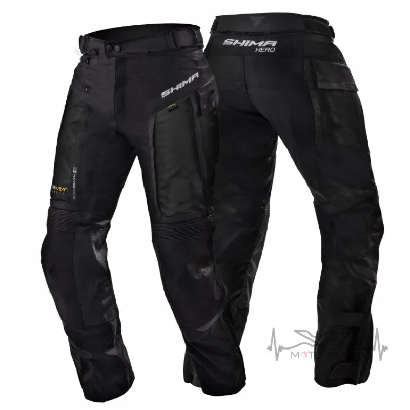 Мотоштаны SHIMA HERO 2.0 Black (XXXXL)