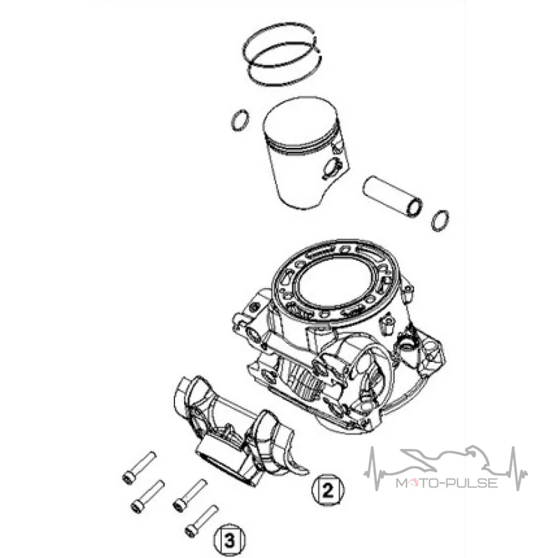 ЦПГ KTM EXC 300 2018 55630038100 / 55630038000