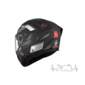 Мотошлем MT Atom 2 SV BAST D5 матовый черный/серый/белый (M)