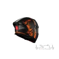 Мотошлем MT Braker SV Charm B4 матовый черный/оранжевый (L)