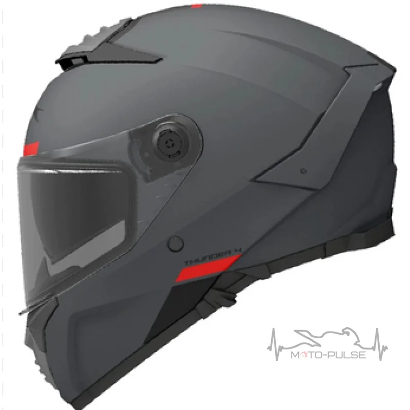 Мотошлем MT Thunder 4 SV A12 Gris матовый серый (L)