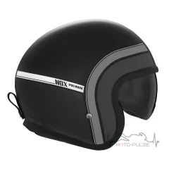 Мотошлем NOX Jet Heritage матовый черный/серый (L)