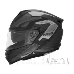 Мотошлем NOX N304S Carver матовый черный/серый (XL)