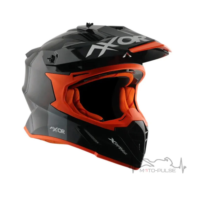 Мотошлем AXOR X-CROSS SC (Черно-красный) M
