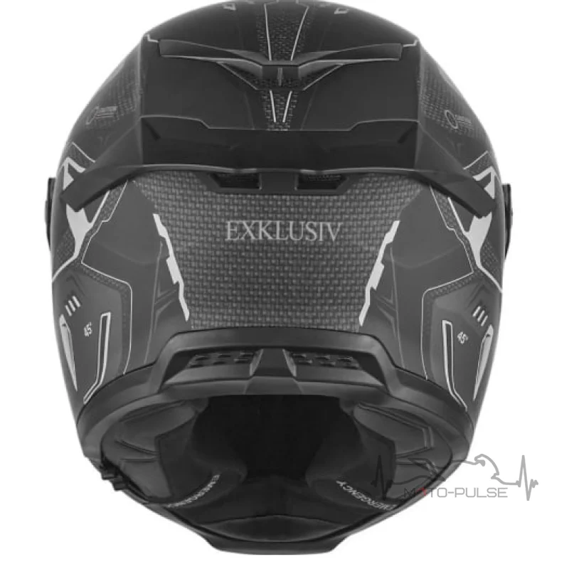 Мотошлем NOX Goliath Berserck матовый черный/серый (L)