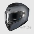 Мотошлем MT Atom 2 SV матовый серый (M)