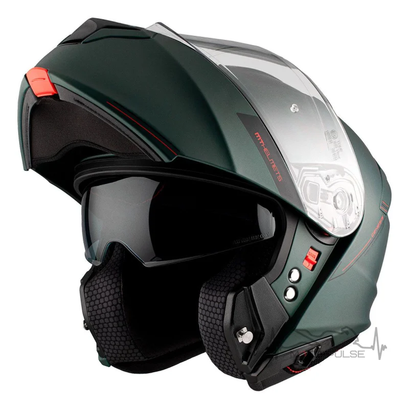 Мотошлем MT Genesis SV Green Matt (XL)
