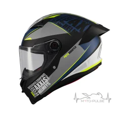 Мотошлем AXXIS Fenix «Essence» Черно-серо-синий матовый L