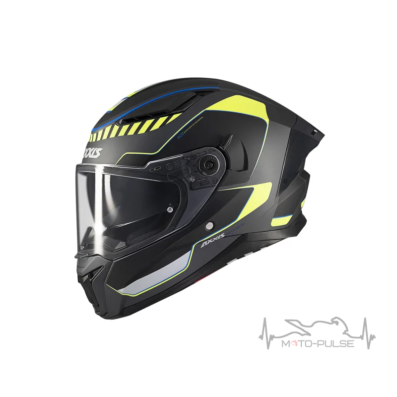 Мотошлем AXXIS PANTHER SV «GALE» Черно-серо-желтый матовый M