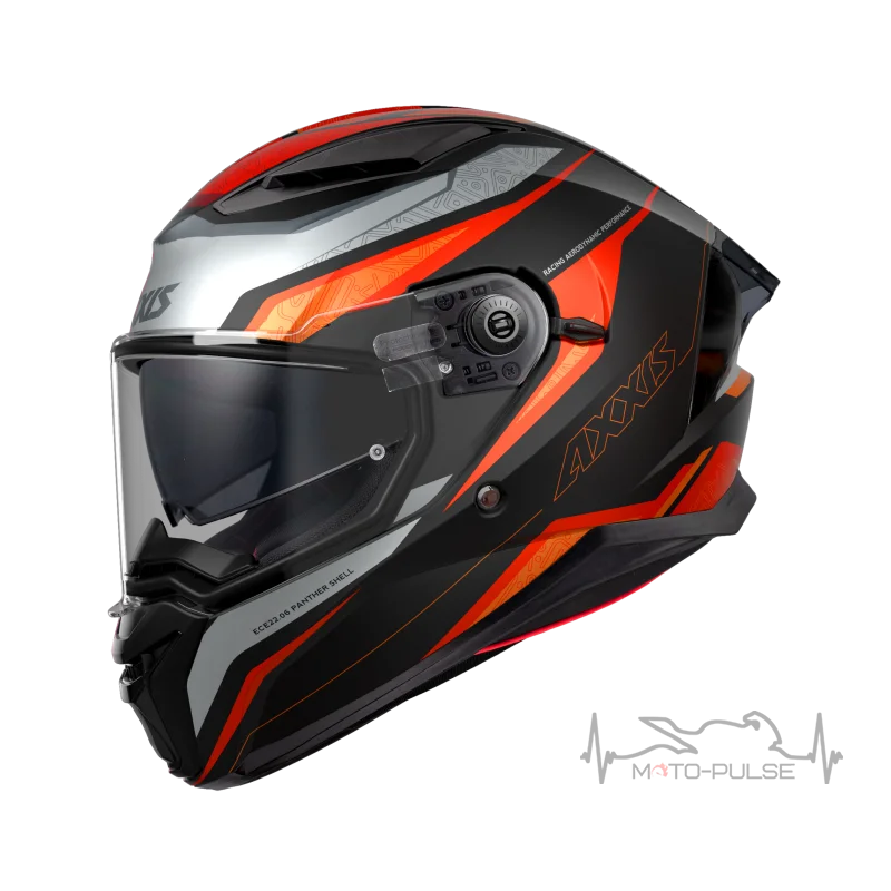 Мотошлем AXXIS PANTHER SV «THORN» Черно-серо-оранжевый матовый M