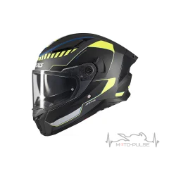 Мотошлем AXXIS PANTHER SV «GALE» Черно-серо-желтый матовый L