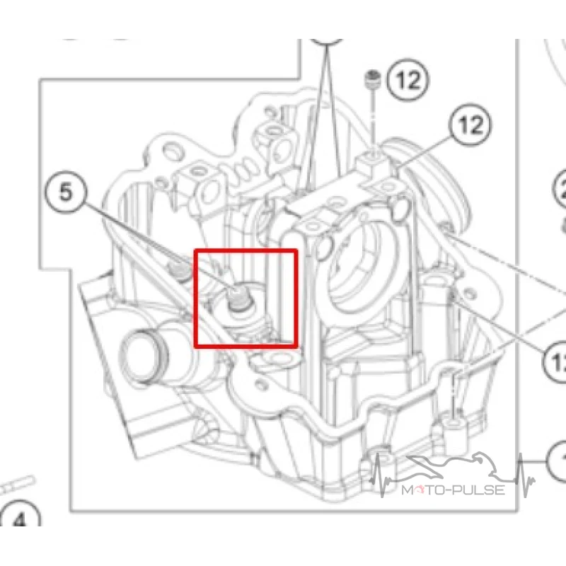 Направляюча клапана (Випуск) KTM 690 60036026101 / 60036026100 / 60036026000
