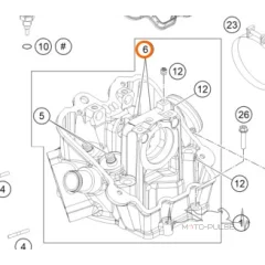 Направляющая клапана (Впуск) KTM 690 60036025101 / 60036025100 / 60036025000