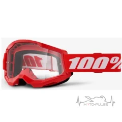 Очки 100% STRATA 2 Goggle [Red] Clear Lens