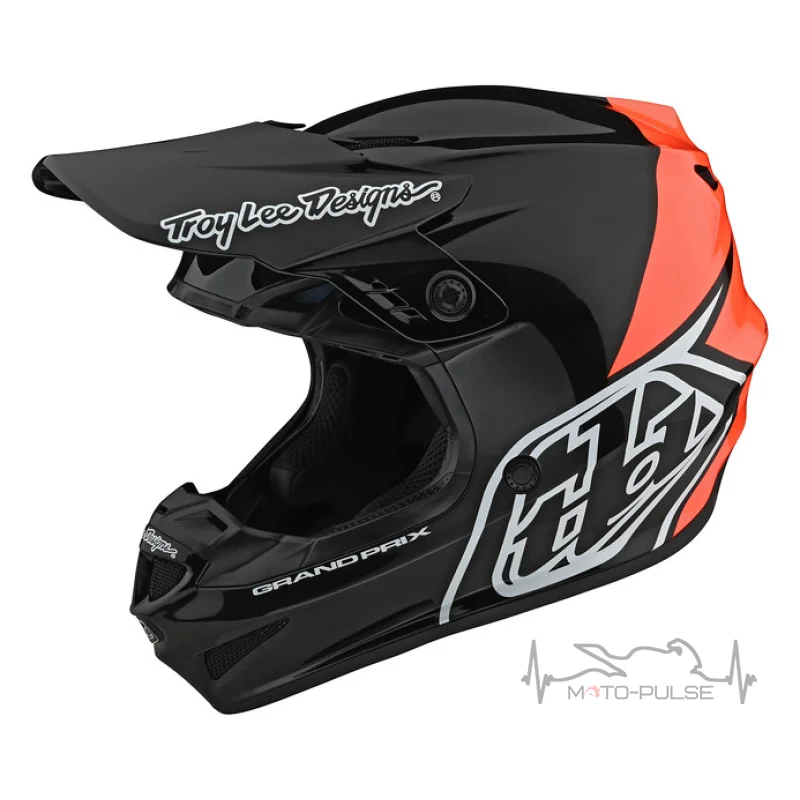 Мотошлем TLD GP HELMET [BLOCK BLACK / ORANGE ] L