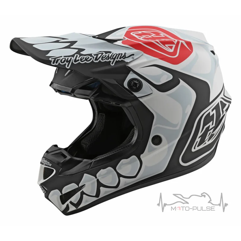 Мотошлем TLD SE4 POLYACRYLITE [SKULLY WHITE] L