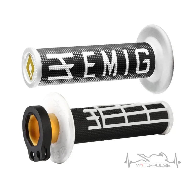 Мото грипсы ODI  MX V2 Lock-On EMIG Black/White