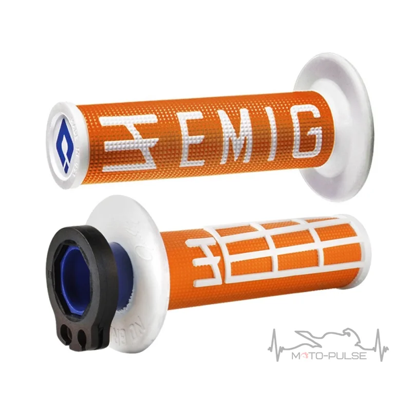 Мото грипсы ODI  MX V2 Lock-On EMIG Orange/White