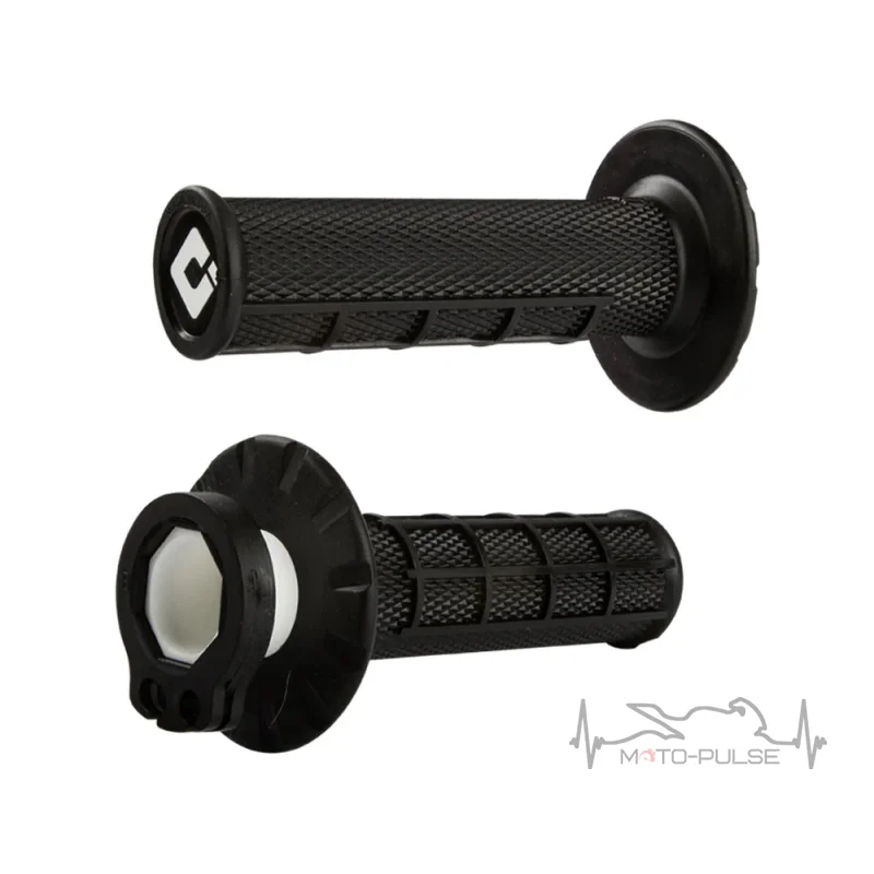 Мото грипсы ODI HALF-WAFFLE MX V2 Lock-On Black